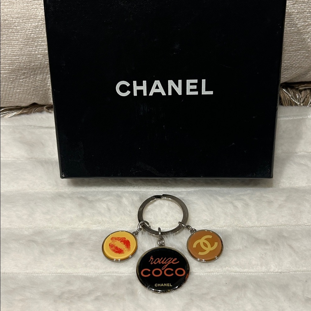 Chanel Rouge Coco Triple Charm Keyring/Bag Charm - Limited Edition